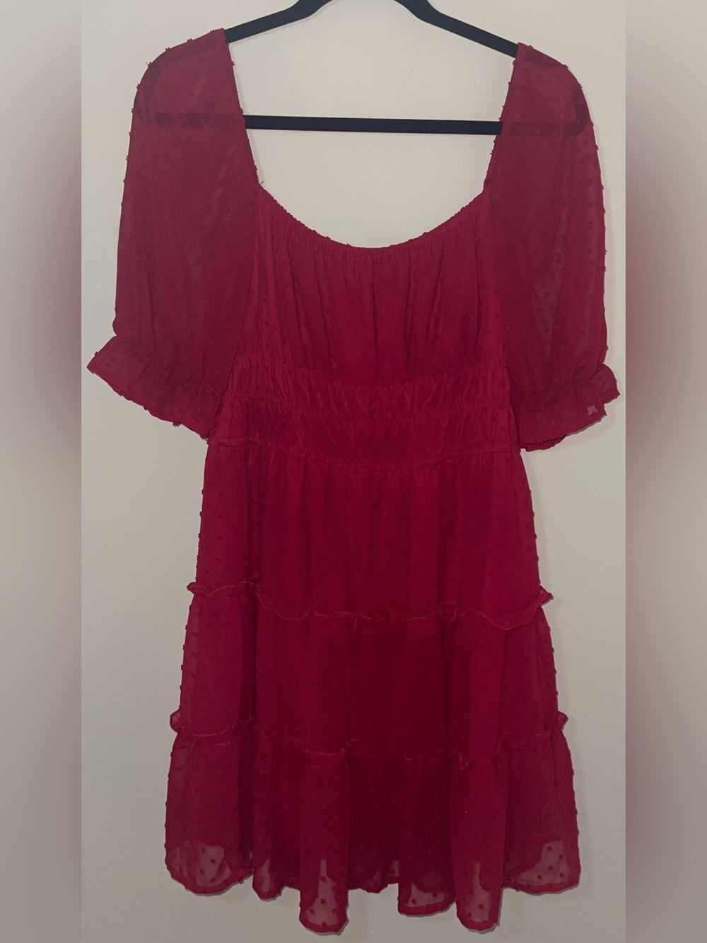 Puff Sleeve Tiered Dress